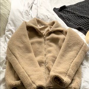 brandy melville teddy jacket